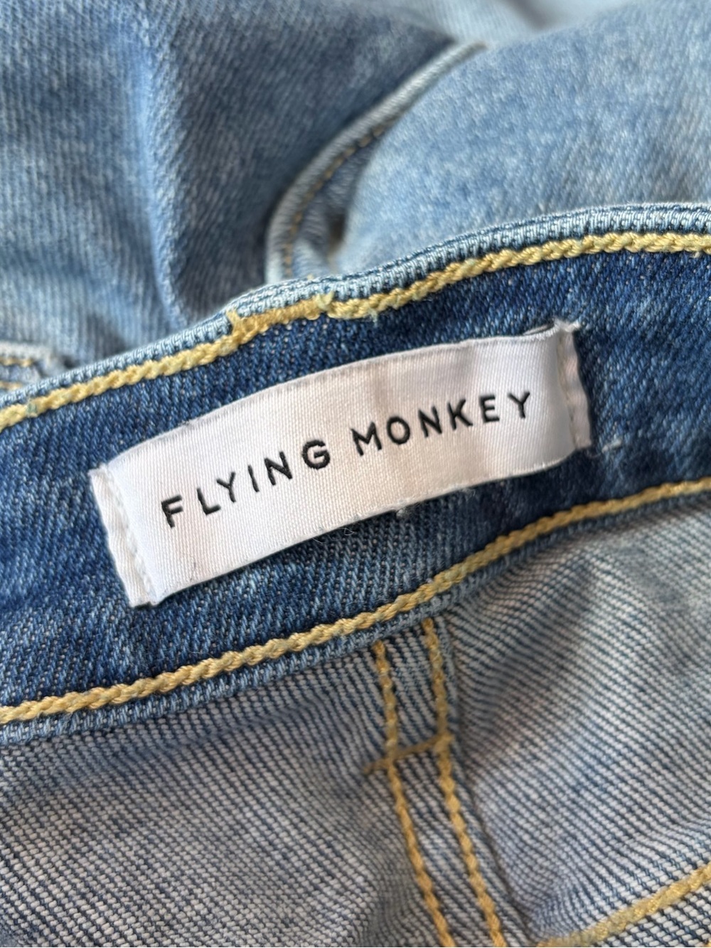 Flying Monkey High Rise Lightly Distressed Slim Crop Jeans - Picture 2 of 13